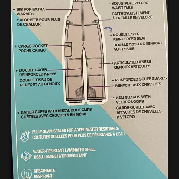 StormPack Sunice Kids Snow Pant - Black - Size 4 - Picture 11 of 15